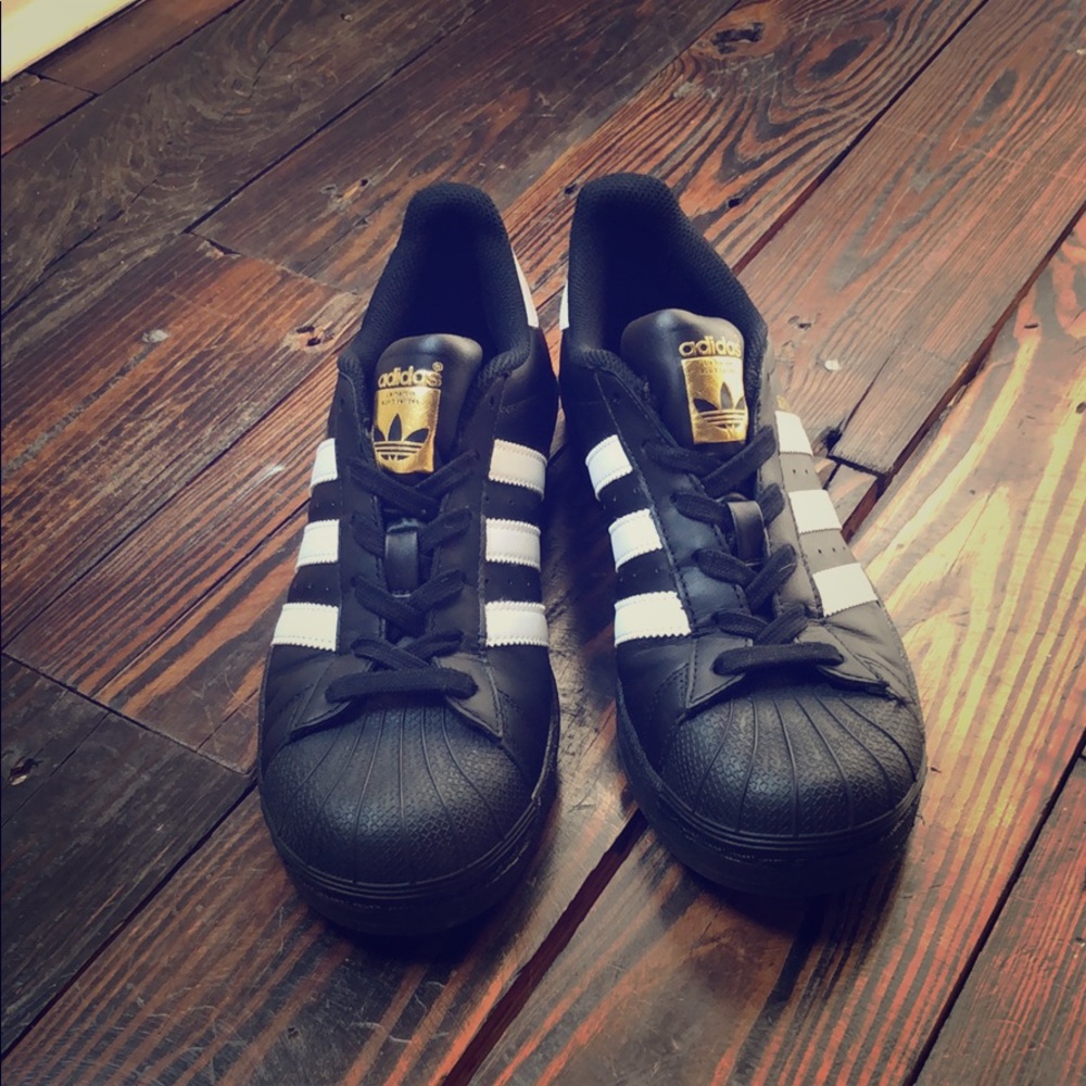 Leather Adidas Ortholight Super Star Shoe
